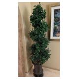 16 - FAUX TREE IN PLANTER 81'T