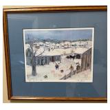 16 - WILL MOSES ART FRAMED WITH COA
