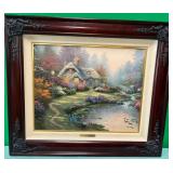 SW - THOMAS KINKADE ARTWORK FRAMED W/ COA