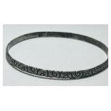 STERLING SILVER BANGLE BRACELET 9.90GRS