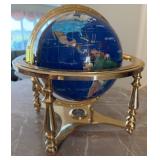 16 - GEMSTONE TABLE TOP WORLD GLOBE