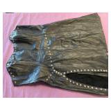 11 - ELEGANT MOMENTS LEATHER DRESS SIZE M (B214)