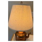 16- COPPER TEAKETTLE TABLE LAMP
