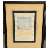 11 - SALVADOR DALI "SANCHO PANZA" ART FRAMED W/COA