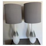 16 - PAIR OF MATCHING TABLE LAMPS