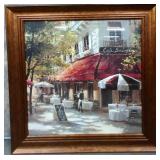 513 - BRENT HEIGHTON ARTWORK FRAMED 34'SQ (N13)
