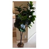 16 - FAUX TREE IN BASKET 68'T