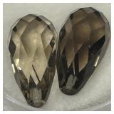 23.69CT SMOKEY QUARTZ GEMSTONES