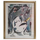 13 - SUNG KUN LEE ART FRAMED 22X18'
