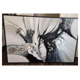 19 - ABSTRACT ART FRAMED 50X75'