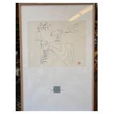 11 - JOHN LENNON ARTWORK FRAMED 25X37' (B223)