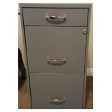 J3 - THREEE-DRAWER HOME OFFICE LOCKING FILE (N8)
