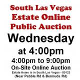 WELCOME TO OUR WED. @4pm ONLINE PUBLIC AUCTION
