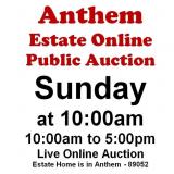 WELCOME TO OUR SUN. @10am ONLINE PUBLIC AUCTION
