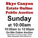 WELCOME TO OUR SUN. @10am ONLINE PUBLIC AUCTION
