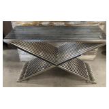 L1 - MODWAY PRESS STAINLESS STEEL CONSOLE TABLE
