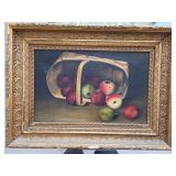 J2 - STILL LIFE APPLES ART FRAMED 22X30" (L57)