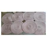 J2 - LOT OF EIGHT ROUND PLACEMATS (L65)