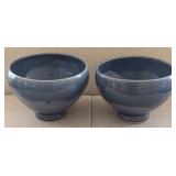 J2 - TWO CERAMIC BOWLS SIGNED (L20)