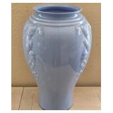 J2 - ART GLASS URN-STYLE VASE 16"T (L36)