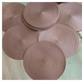 J2 - LOT OF TWELVE ROUND PLACEMATS (L62)