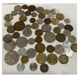 A LOT OF FOREIN COINS