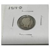 1914 D SILVER DIME