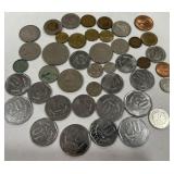 A LOT OF FOREIN COINS