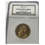 2003 1DOLLAR  PF69 ULTRA CAMEO