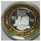 1/2 ONCE 999 CASINO SILVER TOKEN