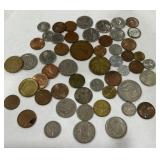 A LOT OF FOREIN COINS