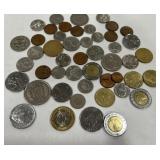 A LOT OF FOREIN COINS