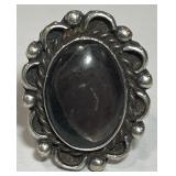 STERLING SILVER SIZE 7 RING 8.4 GRS