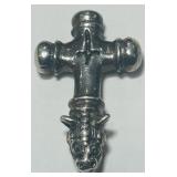STERLING SILVER CROSS PENDANT 14.90GRS