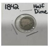 1942 HALF DIME SILVER COIN
