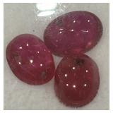 5.21CT CABOCHON RUBY GEMSTONES