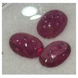 2.96CT CABOCHON RUBY GEMSTONES