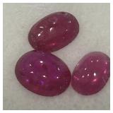 3.62CT CABOCHON RUBY GEMSTONES
