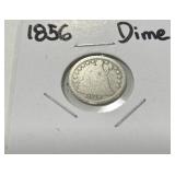 1856 SILVER DIME