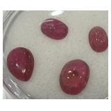 3.88CT CABOCHON RUBY GEMSTONES