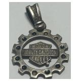 STERLING SILVER HARLEY DAVIDSON PENDANT 6.10GRS