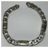 STERLING SILVER/14KT 8.50INCH BRAC. 40.00GRS