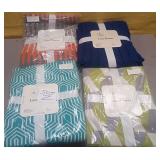 503 - FOUR NEW LUXE THROWS