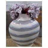 11 - DECORATIVE VASE WITH FAUX FLOWERS (A201)