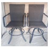 503 - PAIR OF MATCHING SWIVEL STOOLS