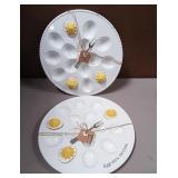43 - NEW WMC TWO EGG PLATES