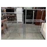 503 - TWO METAL SHELVING UNITS