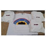 11 - LOT OF FOUR WHITE TEE SHIRTS SIZE XL (A224)