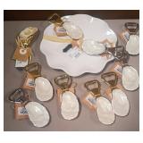 43 - NEW WMC PLATTER & OYSTER SHELL BOTTLE OPENERS