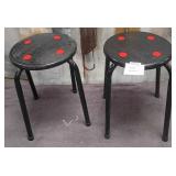 503 - PAIR OF MATCHING STOOLS